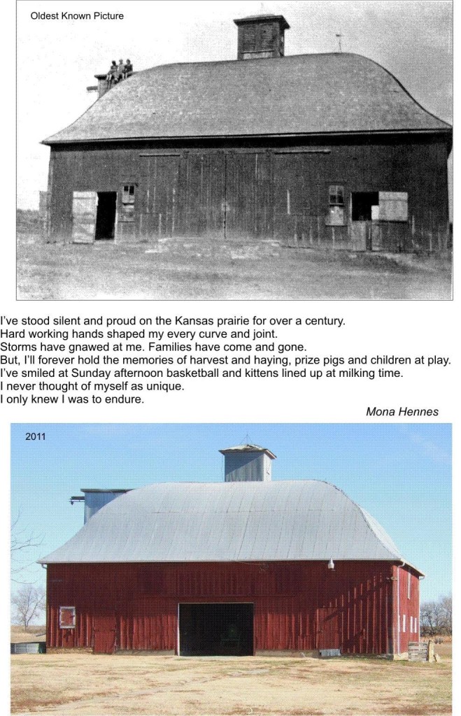 Images of the Squire-Hennes Barn, Courtesy of Mona Hennes.  Author's Permission Required for Reprinting.